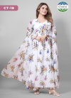 Aditri By Chansi Trendz Georgette Printed Kurti With Plazo Dupatta Wholesalers In Delhi